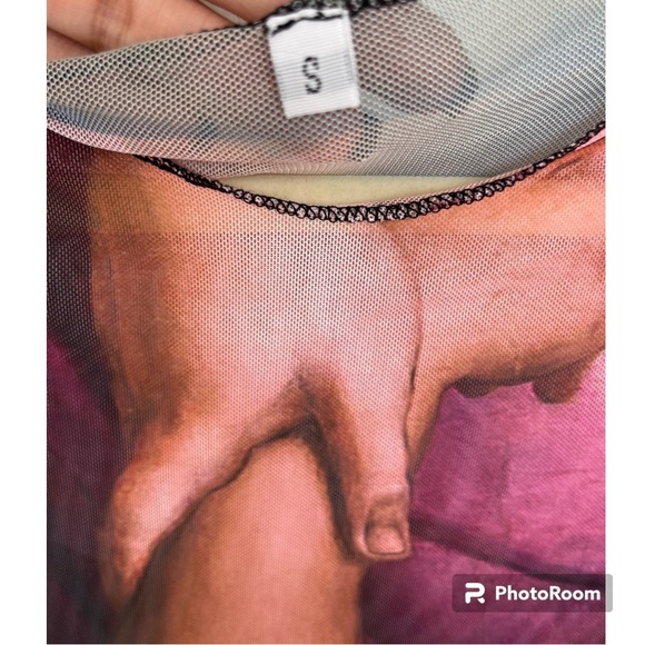 Unbranded Midi Renaissance Print Dress - NWOT - Picture 3 of 4